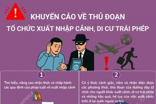 Khuyến cáo về thủ đoạn tổ chức xuất nhập cảnh, di cư trái phép