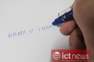 Tận mắt xem bút “ma thuật” xoá chữ siêu tốc