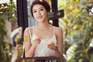 Á hậu Huyền My xinh đẹp, gợi cảm trong bộ ảnh mới