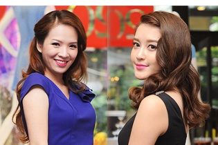 MC Đan Lê và Á hậu Huyền My mỗi người một vẻ