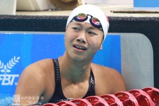 Kình ngư Ánh Viên khóc không phải vì sung sướng khi phá kỷ lục