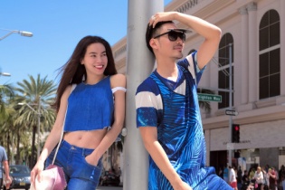 Hà Hồ, Lý Quí Khánh khoe vẻ sành điệu ở Hollywood