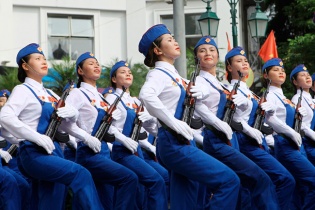 Những hình ảnh ấn tượng của đoàn diễu binh mừng Quốc khánh 2/9