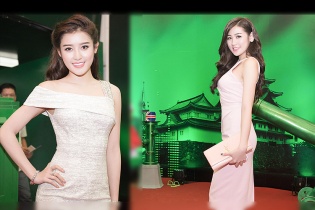 Á hậu Huyền My, Tú Anh so dáng với váy ôm