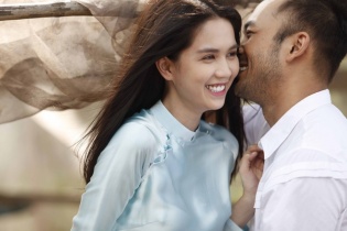 Ngọc Trinh đóng cảnh tình tứ với  Việt kiều điển trai Petey Majik Nguyễn 