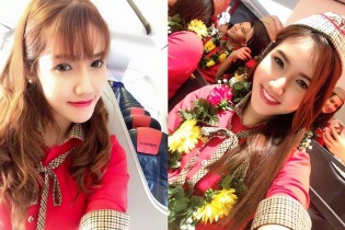 Cộng đồng mạng "chao đảo" với nhan sắc "nữ tiếp viên bị chụp lén" 