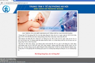 Hơn 4.300 liều vắc xin Pentaxim 5 trong 1 đã được đăng ký tiêm hết