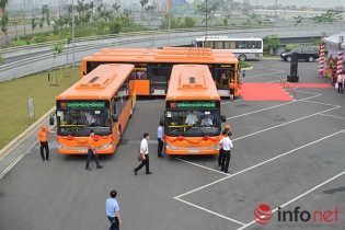 Cận cảnh tuyến xe buýt chất lượng cao từ nội thành đi Nội Bài