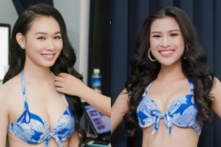 Thí sinh Hoa hậu Việt Nam gợi cảm với bikini