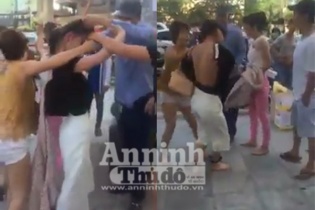 Vụ đánh ghen trước cửa siêu thị Big C Hà Đông làm dư luận dậy sóng