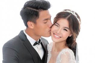 Ảnh cưới lung linh hạnh phúc của Kỳ Hân và Mạc Hồng Quân