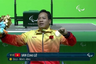 Lê Văn Công giành HCV Paralympic 2016, phá kỷ lục thế giới