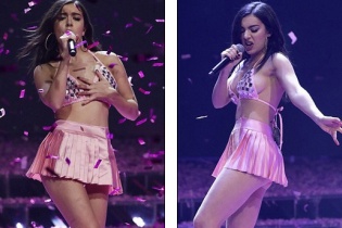 Ca sỹ Charli XCX diện váy siêu ngắn, trình diễn bốc lửa