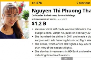 Tài sản và quyền lực nữ tỷ phú USD Việt Nam