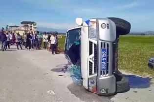 Tình tiết mới nhất vụ xe cảnh sát bị xe Fortuner chèn lật nghiêng sau cuộc truy đuổi 30km