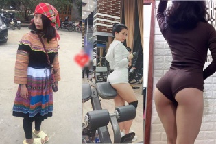 Cô gái vùng cao chịu khó tập gym sở hữu vòng ba 95cm
