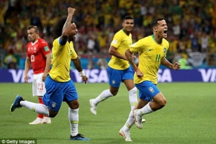 Xem nhanh diễn biến trận: Brazil hoà Thụy Sĩ 1-1