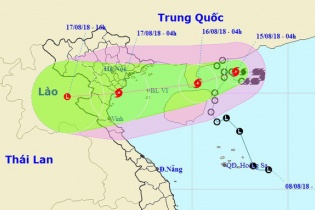 Dự báo thời tiết hôm nay: Bão số 4 đổi hướng vào Hải Phòng - Thanh Hóa, miền Bắc mưa to