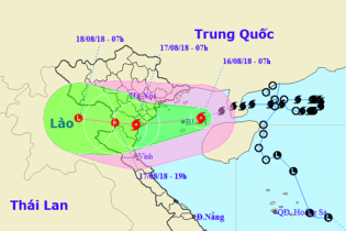 Dự báo thời tiết hôm nay: Đêm nay bão vào các tỉnh từ Thái Bình đến Thanh Hóa