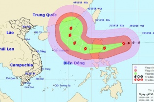 Bão Yutu di chuyển nhanh, hướng vào Biển Đông