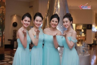 Dàn phù dâu toàn mỹ nhân trong đám cưới Á hậu Thanh Tú