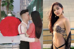 Xôn xao tin Ngân Anh được cầu hôn với 1000 bông hồng