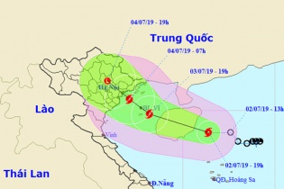 Áp thấp nhiệt đới mạnh thành bão, cách Quảng Ninh - Hải Phòng 500km
