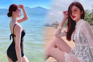 Ngoại hình gợi cảm của diễn viên Lương Thanh trong "Hoa hồng trên ngực trái"