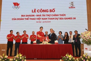 Bia Saigon là Nhà Tài Trợ Chính thức của Đoàn Thể thao Việt Nam tham dự SEA Games 30 