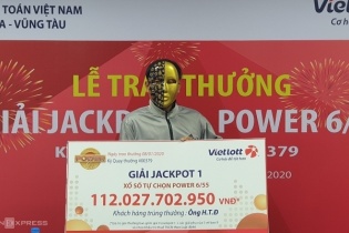 Khách hàng ở Bình Dương trúng độc đắc 112 tỷ