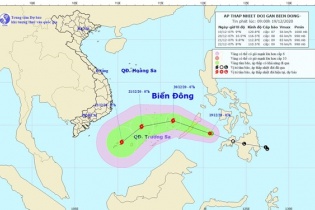 Áp thấp nhiệt đới đi vào Biển Đông và khả năng mạnh lên thành bão