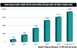 Kỳ vọng xuất khẩu gỗ năm 2021 vượt mốc 15 tỷ USD