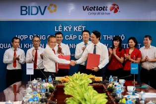 BIDV và Vietlott ký kết hợp đồng dịch vụ thu hộ qua tài khoản định danh