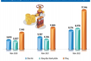 Tăng tốc nhập dầu thô, xăng dầu thành phẩm