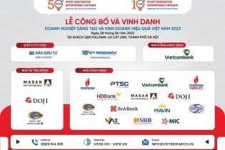 Sự kiện công bố danh sách doanh nghiệp sáng tạo và kinh doanh hiệu quả việt nam 2023