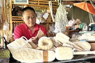 Doanh nhân Mạc Như Nhân, Giám đốc Công ty TNHH Thương mại Dịch vụ Vinhands: Đưa xơ mướp xuất ngoại   
