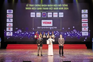 Vedan Việt Nam được vinh danh “Top 10 nhãn hiệu nổi tiếng Việt Nam” năm 2024