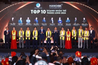[Ảnh] Vinh danh Top 10 Doanh nhân trẻ Thăng Long năm 2024