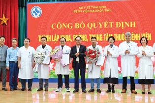 Bệnh viện Đa khoa tỉnh Thái Bình: Bước tiến mới với ba đơn vị chuyên môn hiện đại