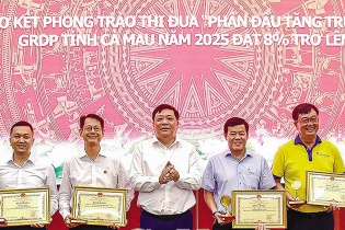 Cà Mau quyết tâm đạt tăng trưởng kinh tế từ 8,5% trở lên