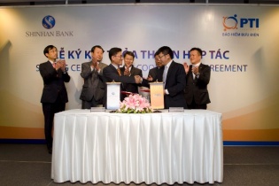 PTI hợp tác cùng Shinhan Bank