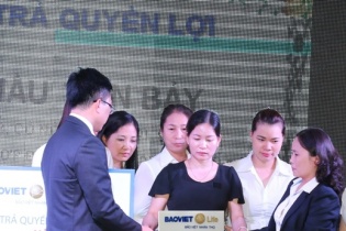 Bảo Việt Nhân thọ chi trả 3 tỷ đồng cho khách hàng tại Sơn La