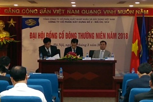 Vinaconex 2 đặt mục tiêu doanh thu 1.246 tỷ đồng, cổ tức 10% năm 2018