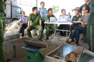 Hải quan Đà Nẵng chủ trì bắt giữ khoảng 6 tấn vảy tê tê và 2 tấn ngà voi