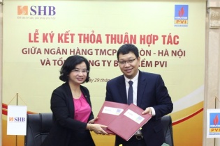 Bảo hiểm PVI và Ngân hàng SHB ký kết hợp tác chiến lược toàn diện