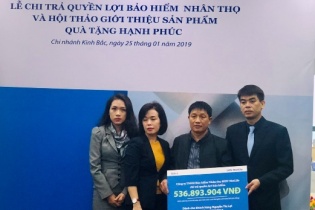 BIDV MetLife chi trả bảo hiểm 536 triệu cho khách hàng tại Bắc Ninh