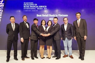 BIDV lần thứ 5 liên tiếp là ngân hàng bán lẻ tốt nhất
