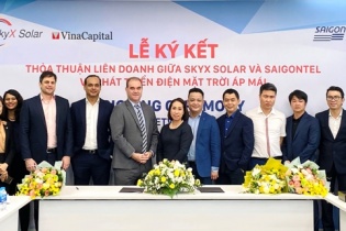 Công ty thuộc VinaCapital hợp tác với Saigontel phát triển điện mặt trời áp mái