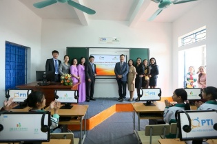 PTI hỗ trợ thiết bị công nghệ cho nhiều trường học
