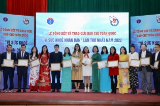 Trao giải báo chí toàn quốc “Vì sức khỏe nhân dân”